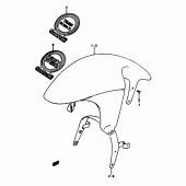 Схема вузла: Переднє крило для Suzuki RGV250