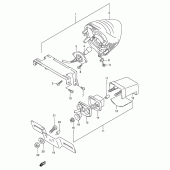 Схема вузла: Задній ліхтар (Стоп-сигнал) (Model w/x/y/k1/k2) для Suzuki GSX600 Katana