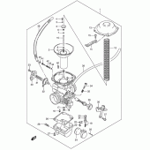 Схема узла: Карбюратор для Suzuki LS650 Boulevard S40
