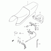 Схема узла: Сиденье для Suzuki GS500