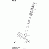 Схема узла: Рулевая траверса для Suzuki UH200 Burgman