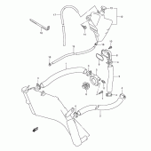 Схема вузла: Патрубок системи охолодження для Suzuki GSX-R600
