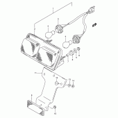 Схема узла: Задний фонарь (Стоп-сигнал) для Suzuki GSX-R400