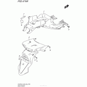 Схема узла: Заднее крыло для Suzuki DL650 V-Strom