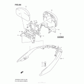 Схема вузла: Pillion Rider Handle (An400Za L2 E28) для Suzuki AN400 Burgman (EU analogue of SkyWave)