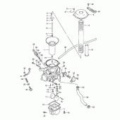Схема вузла: Карбюратор (Rear)(model s) для Suzuki VS800 Intruder 800