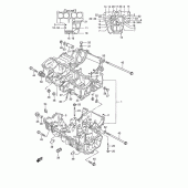 Схема вузла: Картер двигуна для Suzuki GSF1200 Bandit