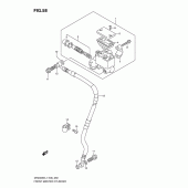 Схема узла: Передний тормозной цилиндр (Dr200sel1 e24) для Suzuki DR200 DR200SE