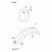Схема вузла: Переднє крило (Model k4/k5/k6) для Suzuki RM125