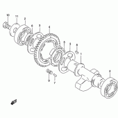 Схема вузла: Балансувальний вал для Suzuki GZ250 Marauder