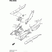 Схема узла: Полик & Нижний подкрылок для Suzuki UH200 Burgman