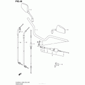 Схема вузла: Кермо & Тросики для Suzuki DL650 V-Strom