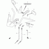 Схема вузла: Кермо & Тросики (Model k4, an400k5/k6) для Suzuki AN400 Burgman (EU analogue of SkyWave)