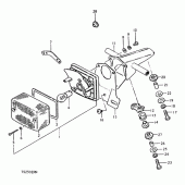 Схема вузла: Задній ліхтар (Стоп-сигнал) (E16) для Suzuki TS250