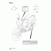 Схема вузла: Інформаційні наклейки для Suzuki GW250 Inazuma