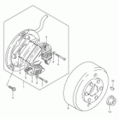 Схема вузла: Статор & Ротор для Suzuki TS185