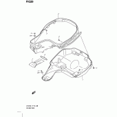 Схема узла: Багажник для шлема для Suzuki UH200 Burgman