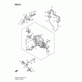Схема узла: Дроссельная заслонка (Vl800tl1 e3) для Suzuki VL800 Boulevard C50T