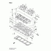 Схема узла: Головка цилиндра для Suzuki GSX1300 Hayabusa