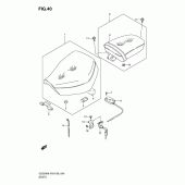 Схема узла: Сиденье для Suzuki GZ250 Marauder