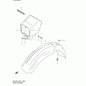 Схема вузла: Переднє крило (Dr-z400ey/ek1 e24) для Suzuki DR-Z400 DR-Z400