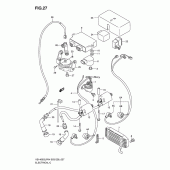 Схема вузла: Електроустаткування для Suzuki VS1400 Intruder 1400