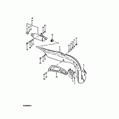 Схема вузла: Вихлопна система для Suzuki TS250