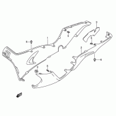 Схема вузла: Нижні молдінги (Спідниці) (Model k3) для Suzuki AN400 Burgman (EU analogue of SkyWave)