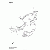 Схема вузла: Rear Fender (Vzr1800L4 E33) для Suzuki VZR1800 Boulevard M109R