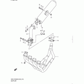 Схема вузла: Вихлопна система для Suzuki GSX-R1000