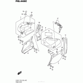 Схема вузла: Бічні панелі (Vl800L7 E33) для Suzuki VL800 Boulevard C50