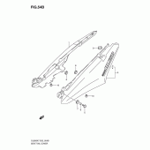 Схема узла: Задний подседельный обтекатель (Model k9/l0) для Suzuki DL650 V-Strom