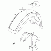 Схема вузла: Переднє крило (Vl800k4/k5) для Suzuki VL800 Intruder Volusia