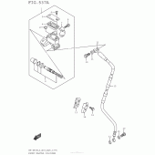 Схема вузла: Передній гальмівний циліндр Suzuki RM-Z450