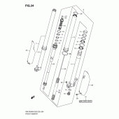 Схема узла: Передняя вилка для Suzuki RM-Z450