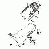 Схема узла: Сиденье для Suzuki DR800