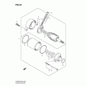 Схема узла: Стартер электрический (Sfv650k9/uk9) для Suzuki SFV650 Gladius