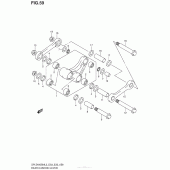 Схема узла: Рычаг прогрессии для Suzuki DR-Z400 DR-Z400SM