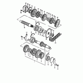 Схема вузла: Трансмісія для Suzuki GS1000
