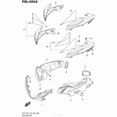 Схема вузла: Повітрозабірник для Suzuki GSX-R750