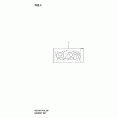 Схема узла: Ремкомплект прокладок двигателя (Model k3) для Suzuki GZ125 Marauder