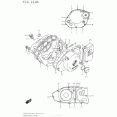 Схема узла: Крышки картера для Suzuki TU250