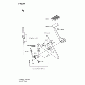 Схема узла: Лапка тормоза для Suzuki VZ1600 Marauder
