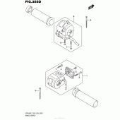 Схема вузла: Пульт управління рульовий (Vzr1800Bzl7 E33) для Suzuki VZR1800 Boulevard M109R BOSS