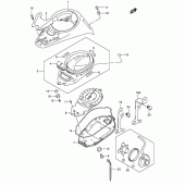 Схема вузла: Спідометр (Vl800k1/k2) для Suzuki VL800 Intruder Volusia