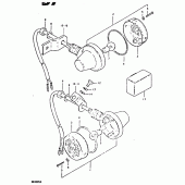 Схема узла: Поворотники для Suzuki DR400