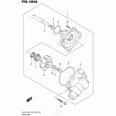 Схема узла: Водяной насос для Suzuki GSX-R1000