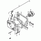 Схема вузла: Фара (Model n/p) для Suzuki DR650 DR650R