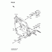 Схема узла: Кронштейны двигателя для Suzuki VZ1600 Marauder