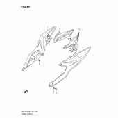 Схема вузла: Бічні панелі для Suzuki GSX-R1000